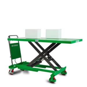 Hubtischwagen ECO-SPB500, XL Plattform: 1600 x 800 mm, Tragfähigkeit: 500 kg, Hubhöhe: 900 mm