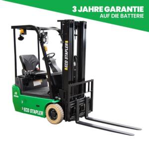 LI-ION Elektro 3-Rad Gabelstapler ECO-3ES1043-X, Tragfähigkeit: 1000 kg, Hubhöhe: 4300 mm